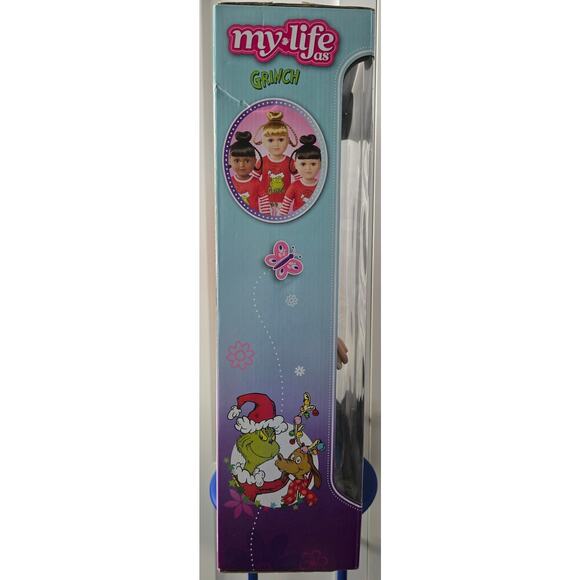 NIB My Life As 18" Poseable Doll – Grinch Sleepover Set (Brunette/Green Eyes) - Picture 11 of 16
